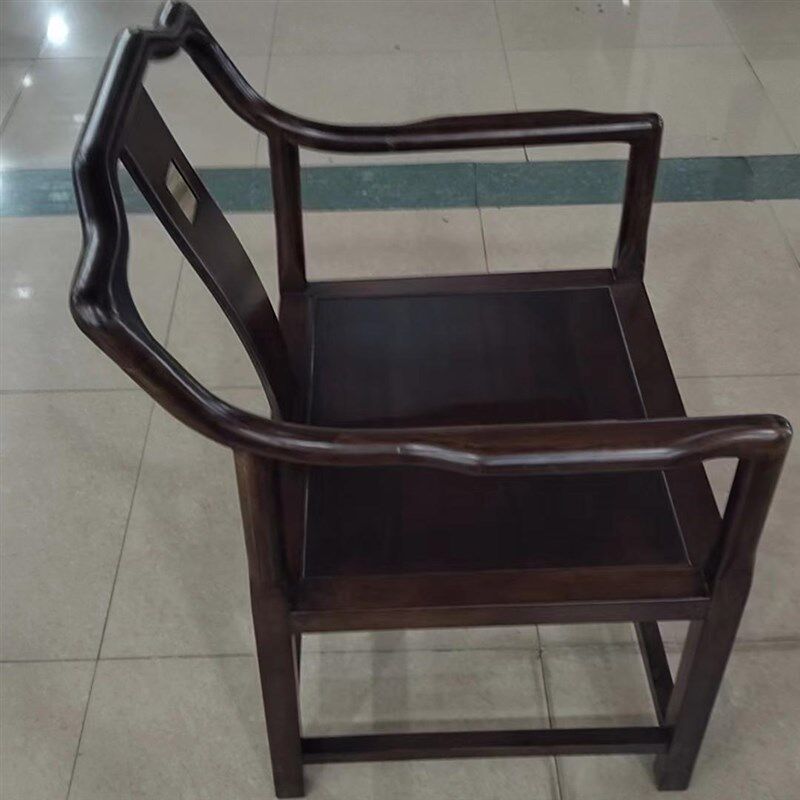 乌金木全实木冠圈椅茶椅酒店泡茶椅官帽椅围椅太师椅靠背椅招财椅