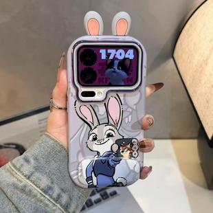 适用小米17promax帅气尼克朱迪情侣手机壳iPhone17 16高级感华为pura80支架mate70防摔FIndX9pro软壳vivoX300