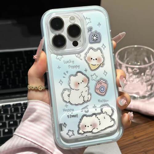 适用iPhone17慵懒猫咪情侣手机壳