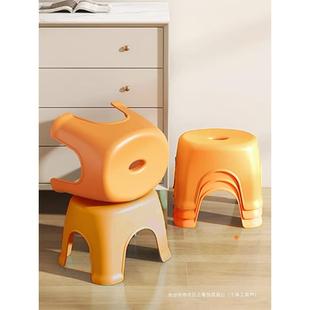 折扣价 浴塑小凳料童子家用矮凳儿凳可叠放踏脚小板凳加厚室防