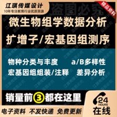 扩增子16s宏基因组测序数据分析微生物多样性测序基因组