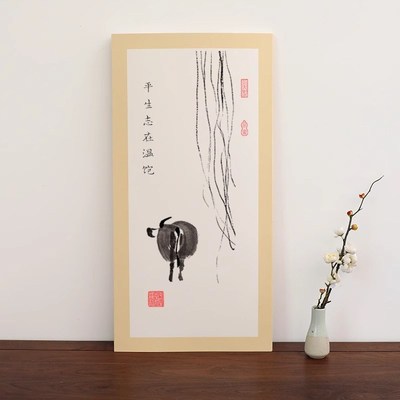 长方形空白加厚熟宣生宣卡纸国画书法软卡镜面画工笔麻纸宣纸绘画