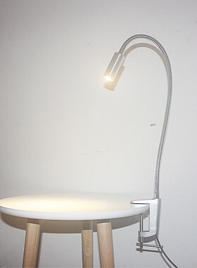 工字夹子式台灯led雕刻灯220V聚光圈加长臂杆软管作业灯3W大功率