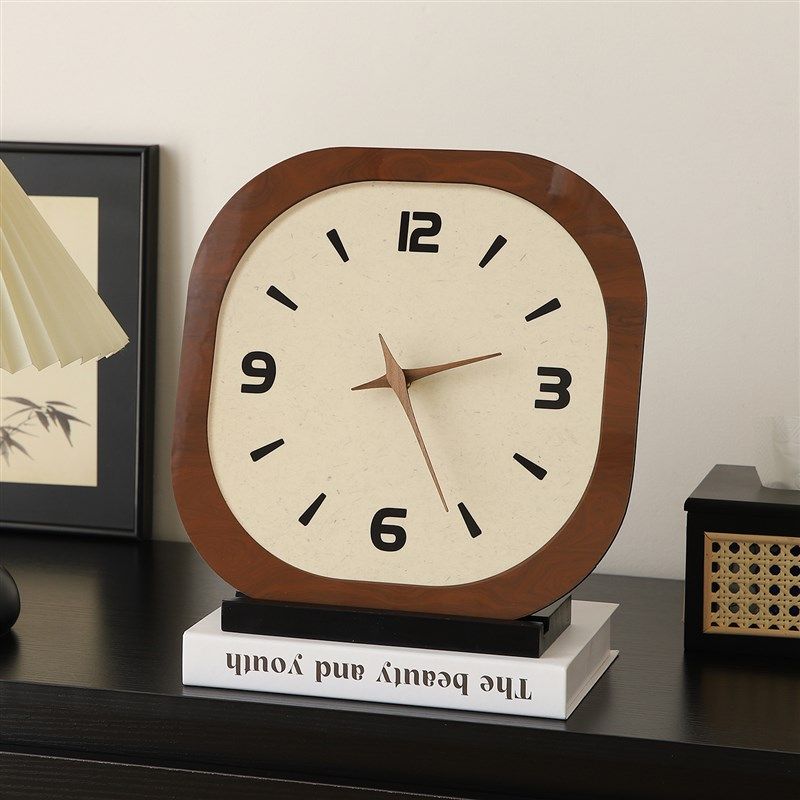 法式中古风桌面时钟摆件摆台式钟表摆放式座钟客厅挂钟电视柜装饰,家居饰品,台钟/闹钟,淘宝优惠券,粉丝福利购,淘宝优惠卷