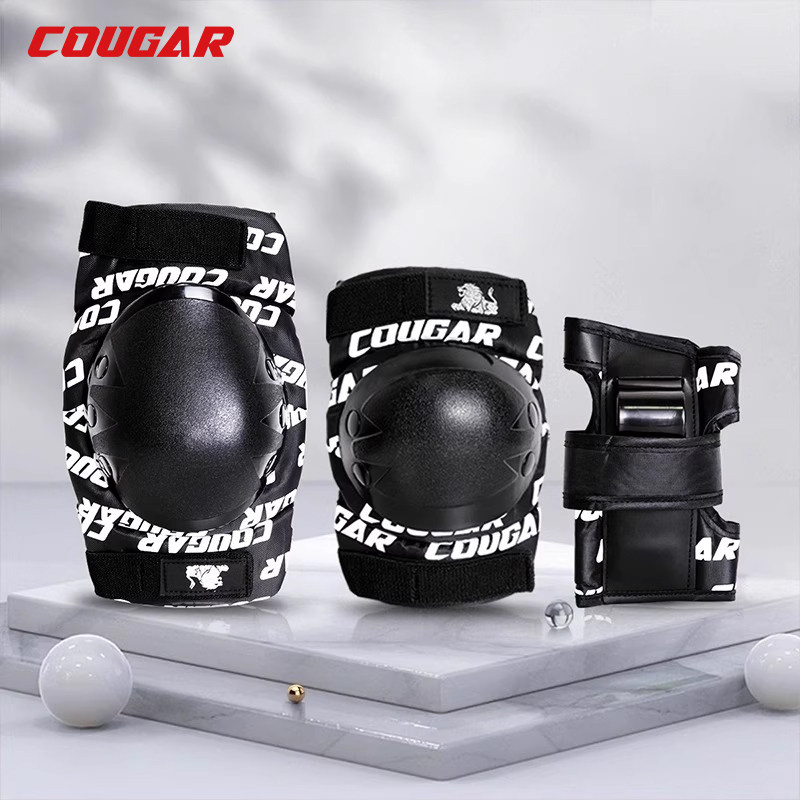 COUGAR速滑轮滑鞋护具耐磨