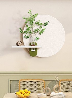 餐厅立体发光画奶油风玄关可水培绿植壁画led砂岩挂画可养花装饰