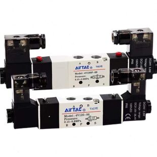 08DC24双头气动中封控制阀4V230C 亚德客电磁阀4V220 08DC24