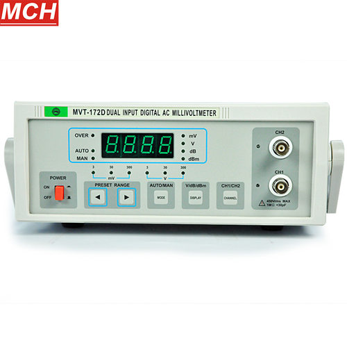 大量供应MVT-172D/8AD 双通道交流毫伏表100uV-300V双针毫伏