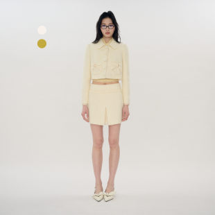 马海毛呢翻领外套 新品 ORA GENESIS2025年秋季