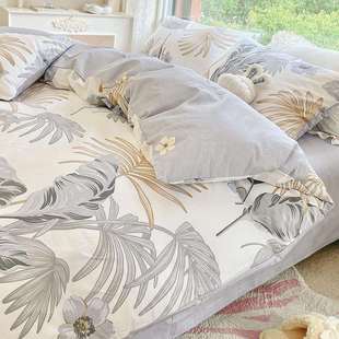 美式纯棉被套单件150200230100床单被罩双人220240被单