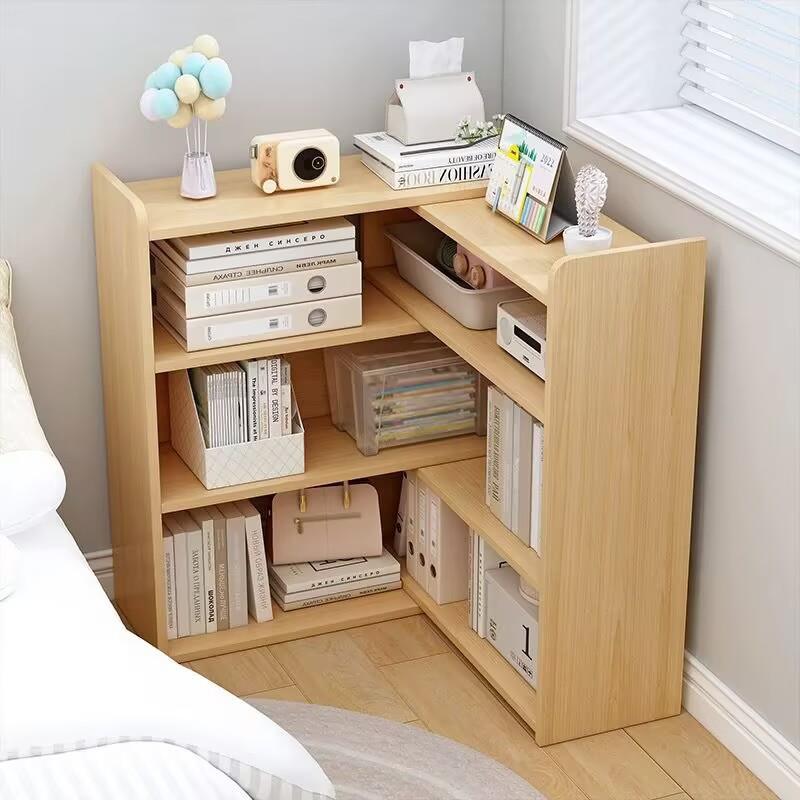 一件起批可伸缩置物架儿童书柜墙角储物柜绘本收纳架子多层格子柜