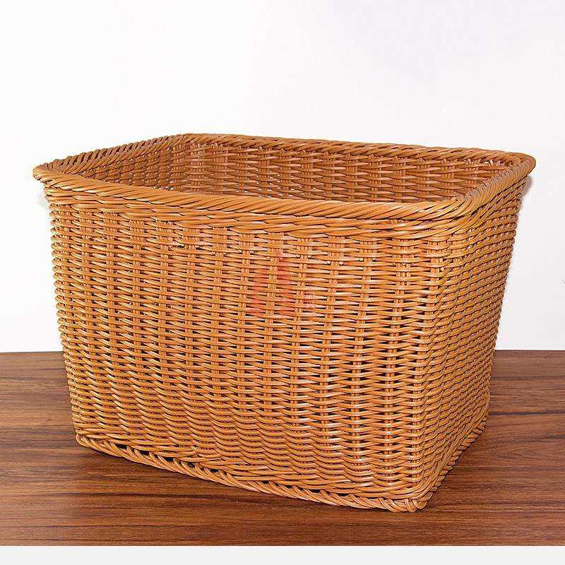 PP仿藤编织篮长方形毛巾筐脏衣篮收纳筐布草篮废纸篓实用可水洗,鲜花速递/花卉仿真/绿植园艺,割草机/草坪机,淘宝优惠券,粉丝福利购,淘宝优惠卷