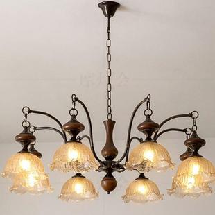 2025新款客厅吊灯中古法式2025新款大厅主灯别墅挑空复古护眼灯具