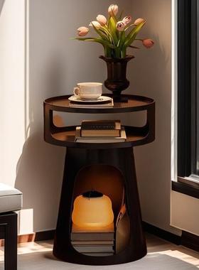 法式复古床头柜铁艺卧室简约床边柜小户型沙发边几创意床头置物架