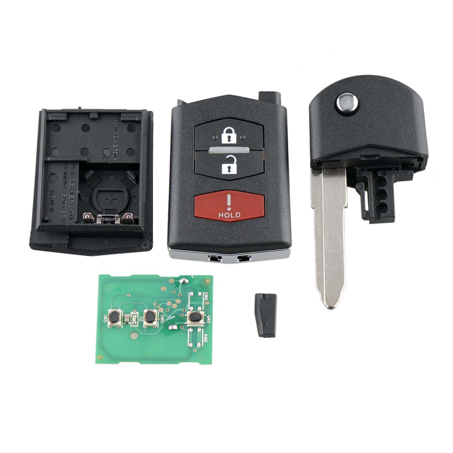 适用于马自达3键钥匙80位63芯片BGBX1T478SKE125-01+4D63315频率