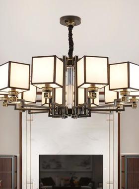 新中式全铜吊灯客厅灯2023年新款家用餐厅灯中国风现代简约工程灯