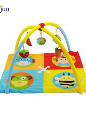 超柔软婴幼儿童活动地毯爬行垫动物世界毛绒玩具可拆卸游戏垫