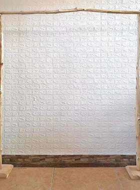 去皮原木拱门花架花艺木架森系婚礼摄影背景落地陈列架营地门头架