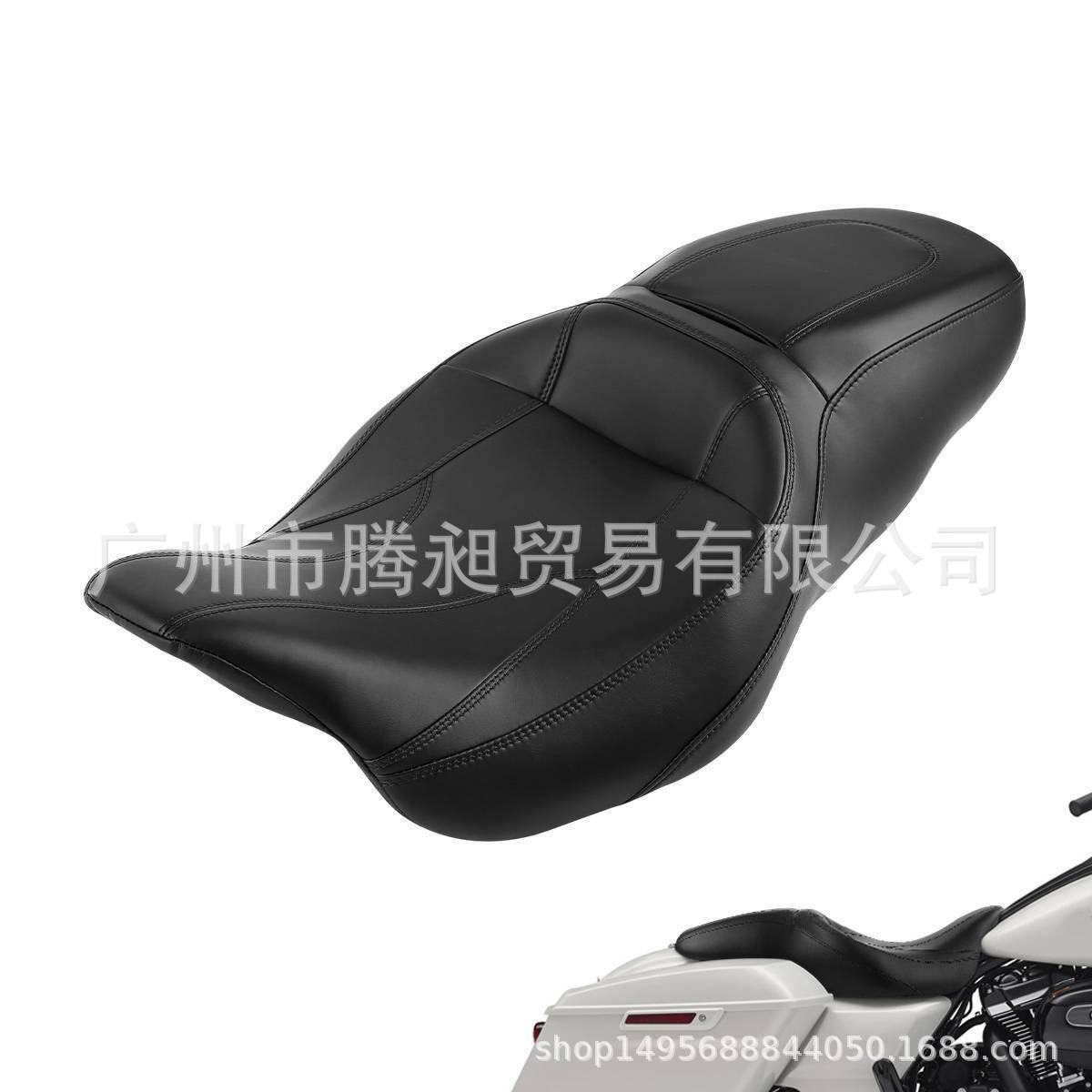 适用于哈雷旅行路王街道大滑翔2009-2020的驾驶员乘客座椅坐垫