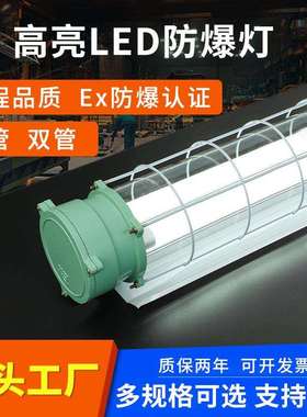 防爆灯仓库灯LED防爆灯管黎明1.2米耐高温厂房车间单管双管防爆灯