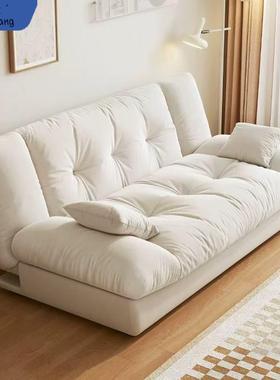 云朵沙发床客厅法式折叠床奶油风布艺多功能沙发懒人一体两用沙发