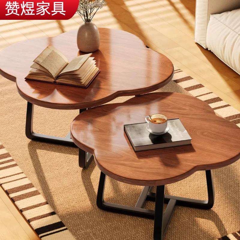 茶几简约现代小户型网红轻奢茶几小尺寸卧室小圆桌子客厅家用边几