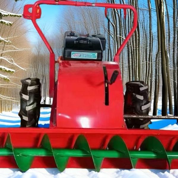 小型手推螺旋式汽油机除雪机