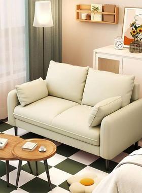 小户型客厅轻奢卧室公寓出租房服装店美发店休息区小沙发简约现代