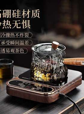黑茶煮茶壶器蒸汽蒸茶壶家用黑电热烧全自动小型办公室网红喷淋式