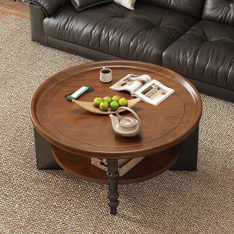 实木圆形茶几小户型家用复古茶几家用客厅小茶台新中式茶几,鲜花速递/花卉仿真/绿植园艺,割草机/草坪机,淘宝优惠券,粉丝福利购,淘宝优惠卷