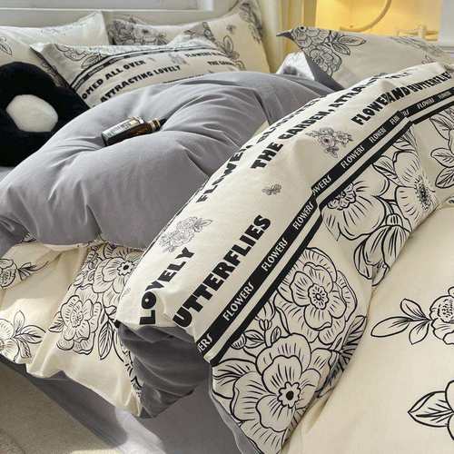 法式田园风纯棉床上四件套100全棉宿舍床单床笠款三件套床品被套