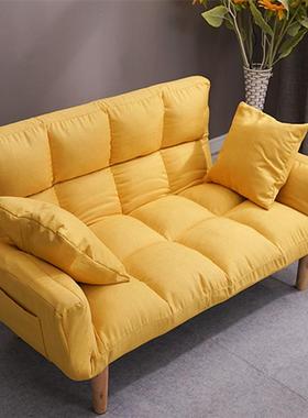 懒人沙发榻榻米双人小户型卧室小沙发阳台简易折叠单人两用沙发床