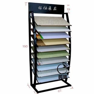 展示硅藻泥艺术石漆涂料样板展架墙纸壁纸扣板陈列架展柜展具