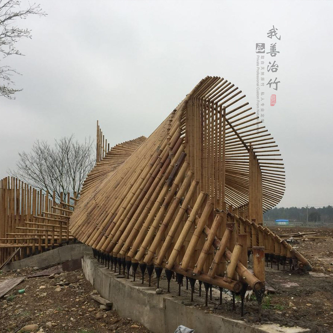 厂家承接竹建筑景观长廊设计