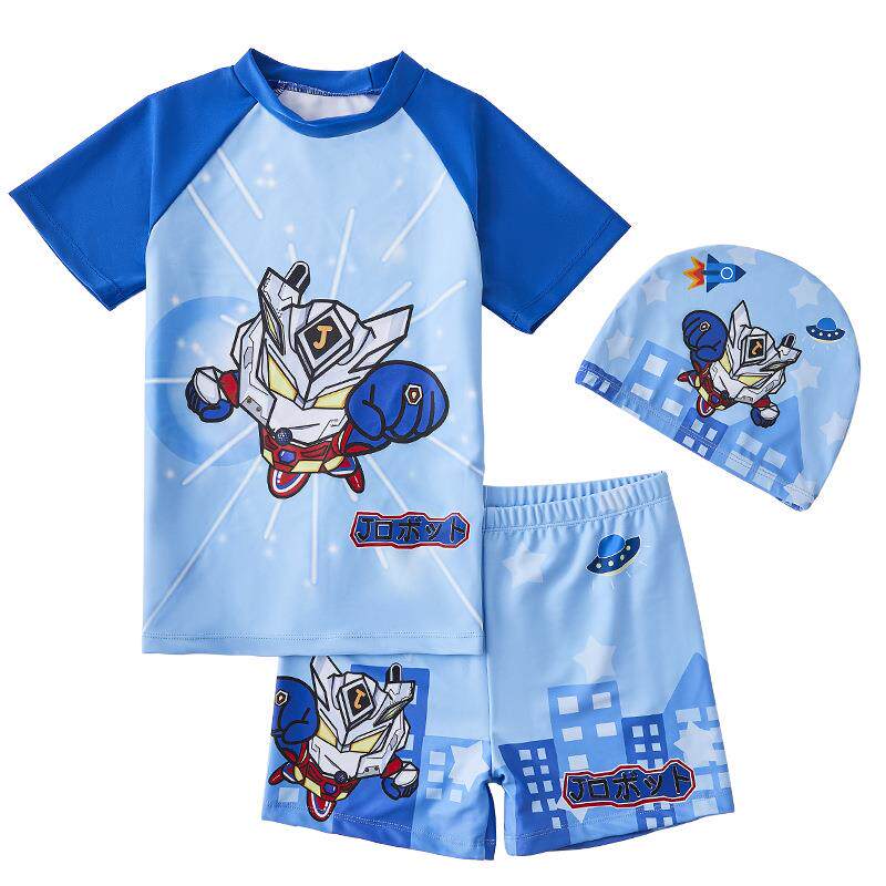 儿童泳衣男童小孩分体卡通泳装泳裤2025年新款泡温泉中大童宝宝款