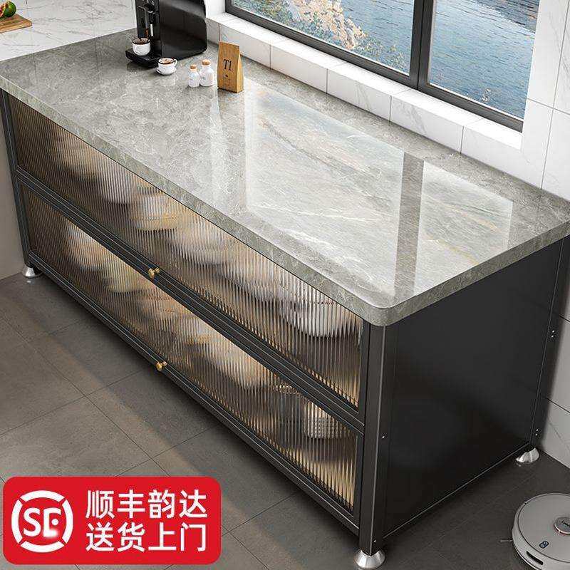 厨房置物架落地多层收纳柜多功能微波炉烤箱切菜餐边碗柜储物柜子