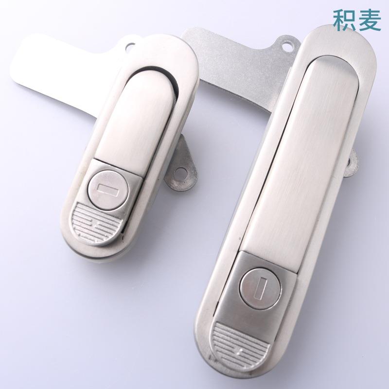 新AB302配电箱电柜锁新AB303弹跳式锁机械箱锁304不锈钢平面锁