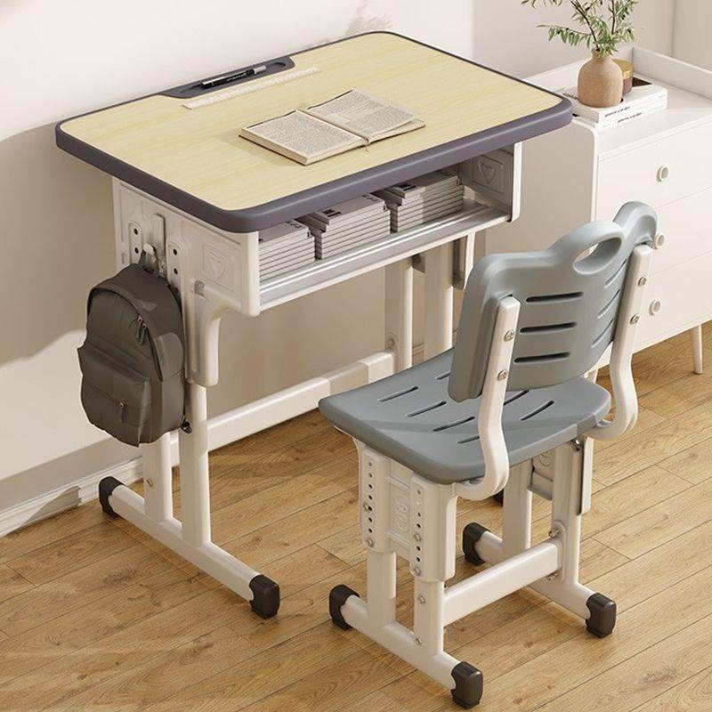 儿童书桌学习桌可升降家用简约中小学生写字桌椅套装小孩作业课桌