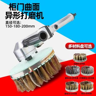 速豹P5气动异形砂光机柜门打磨机抛光机木工盘刷剑麻砂布刷盘