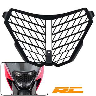 适用KTMRC390RC125RC200改装大灯罩保护网大灯保险架灯保护罩
