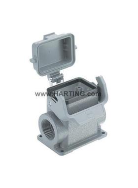 09300060297hartingHAN6B单扣底座带保护盖2*PG21哈丁连接器