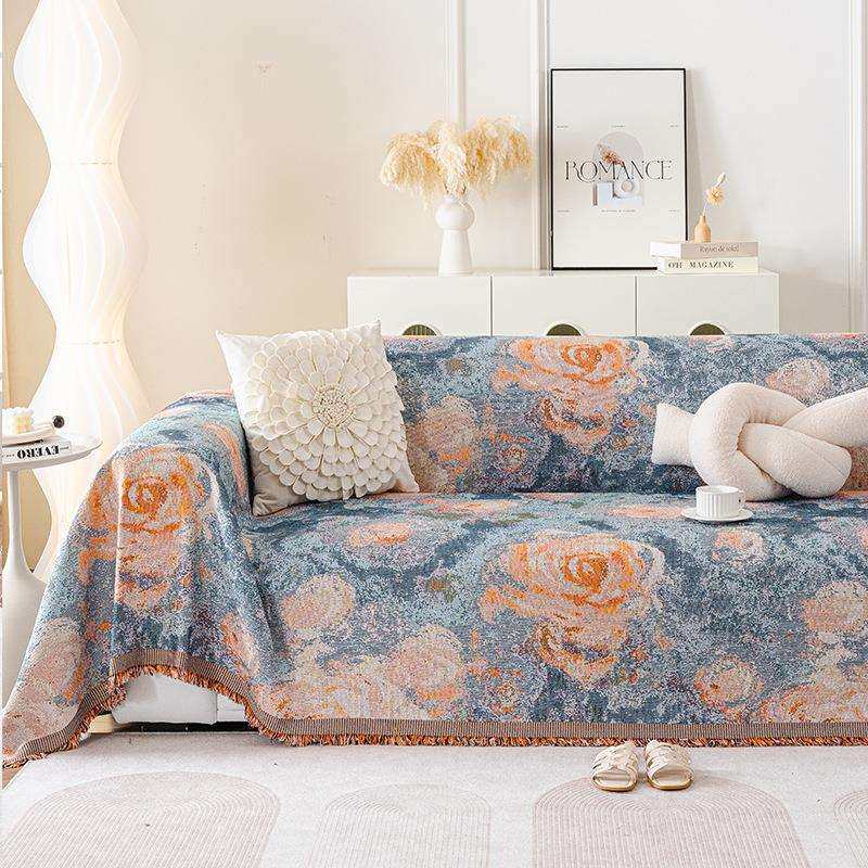 2025新款沙发盖布一整张防滑全盖仿棉麻沙发巾轻奢高级感