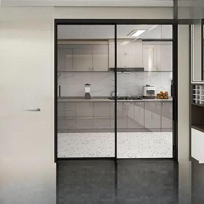 极窄吊轨厨房三联动客厅隔断玻璃推拉门折叠阳台系统地轨移门
