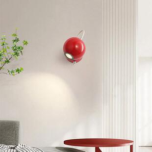 北欧奶油风壁灯卧室床头灯现代简约可调角度创意磁吸壁灯过道壁灯