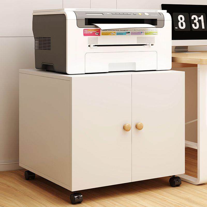 打印机柜子落地A3复印机工作台放置柜移动矮柜带轮大型打印机底座