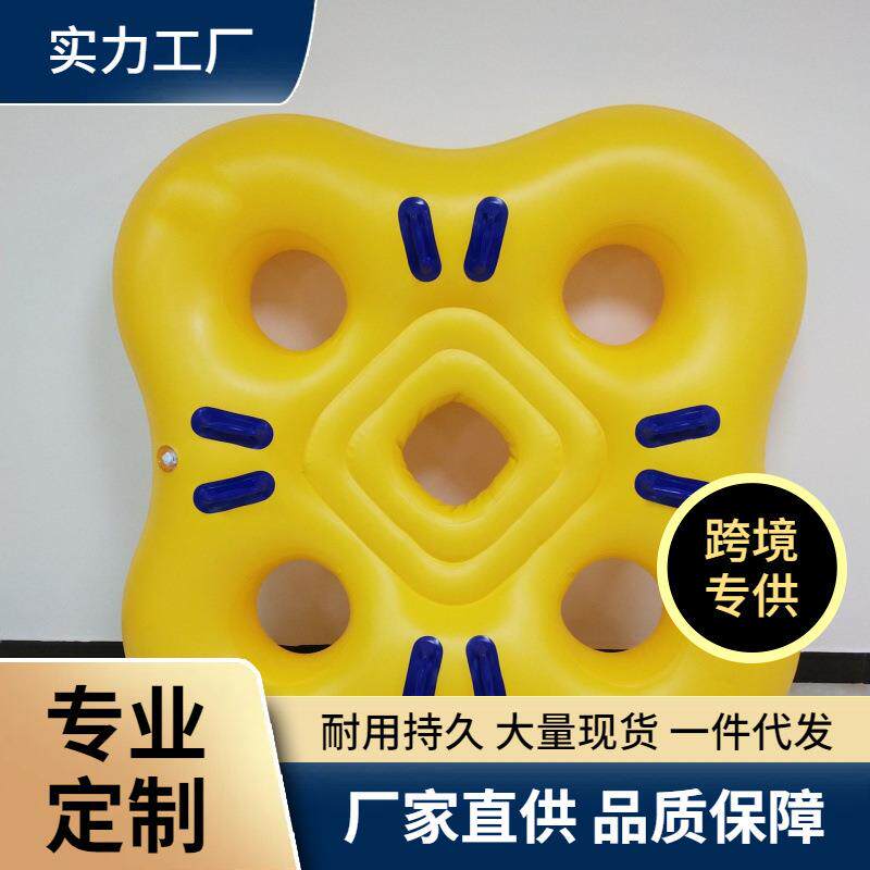 工厂水上乐园专用冲天回旋皮筏加厚耐磨双人皮筏滑水圈划水圈
