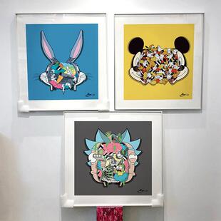 Broos版画RickandMorty装饰画潮流卧室瑞克和莫迪儿童房挂画