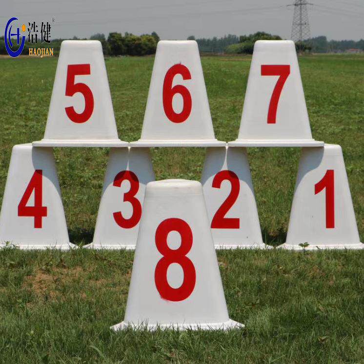 道次蹲1-8号田径分道牌赛道号码牌三角形正方形道次牌