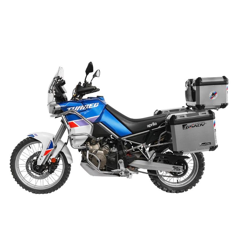 GSADV适用APRILIA阿普利亚660铝合金三箱尾箱改装边箱护杠不锈钢