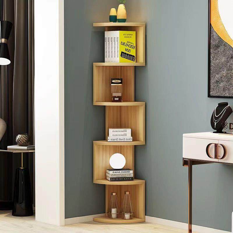 简约落地创意三角形拐角书架书柜多层置物架家用客厅卧室书房墙角